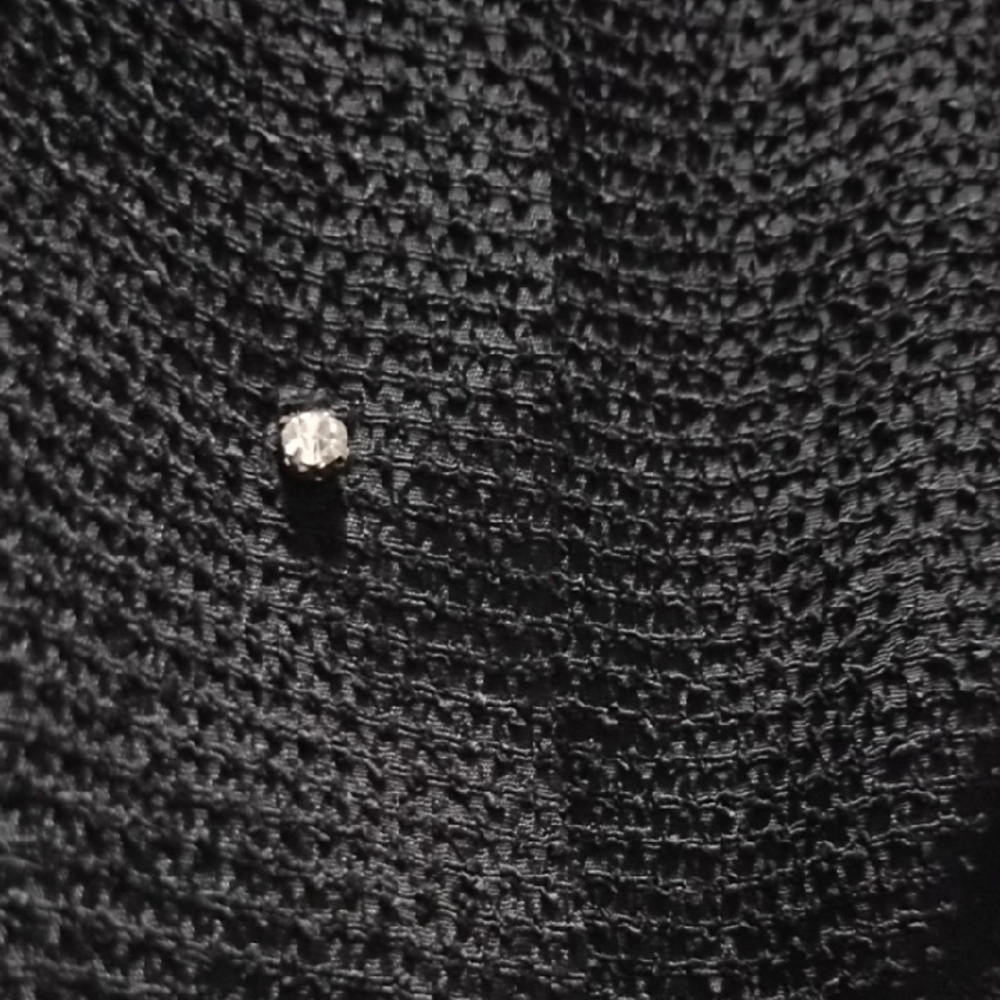 1940s Beautiful Linen Thick Material With Diamond 3 Buttons Top! Dress Sz 4 - Picture 6 of 9